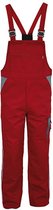 Carson Workwear 'Contrast Bib Pants' Tuinbroek/Overall Red - 26