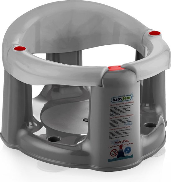 Babyjem Badzitje - Grijs - Met zuignappen
