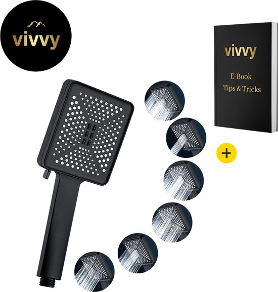Waterbesparende Douchekop Regendoucheset 6 In 1 Eco Douchekop Met 6