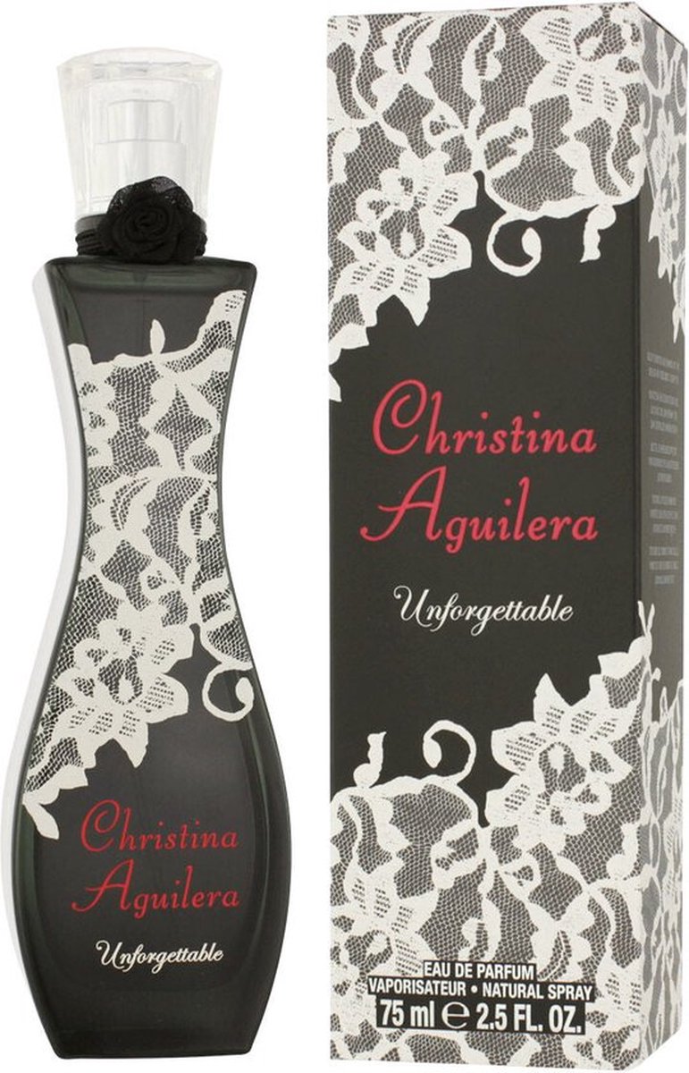 Christina Aguilera- Unforgettable Eau de Parfum Dames-75ml- de vrouwelijke essentie - sensuele tonen-het id3ale cadeau voor een speciale gelegenheid- Valentijnsdag
