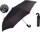 PD® - Mini Paraplu Opvouwbaar - Incl. opberghoes - Deluxe - Zwart - Mini Paraplu Handtas - Mini Paraplu Lichtgewicht - Miniparaplu