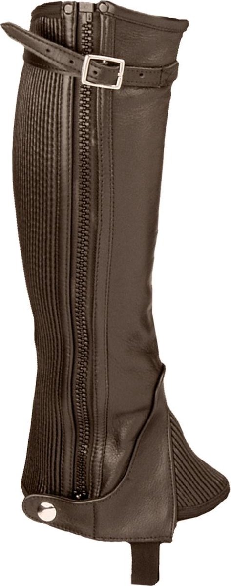 Mondoni Deluxe Minichaps - Maat: L - Bruin - Leer