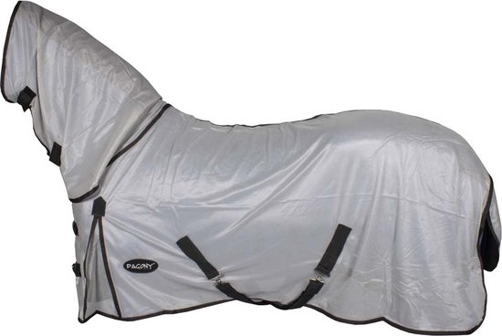 Pagony Flycooler Plus Vliegendeken - Paardendeken - Maat: 215 - Zilver - Polyamide Pagony Flycooler Plus Vliegendeken - Paardendeken - Maat: 215 - Zilver - Polyamide