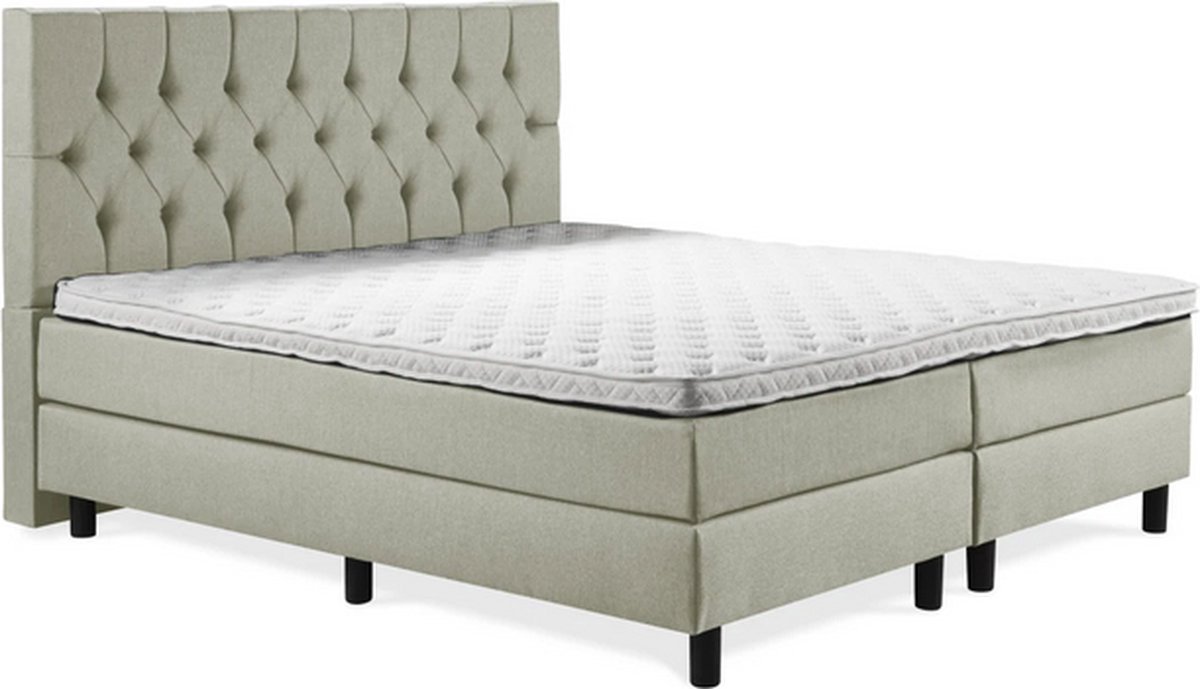 Boxspring Luxe 180x210 Capiton Groen