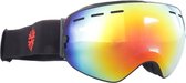 Frameless Skibril met Rood Spiegelglas - Mat Zwart - Snowboardbril - Categorie 3
