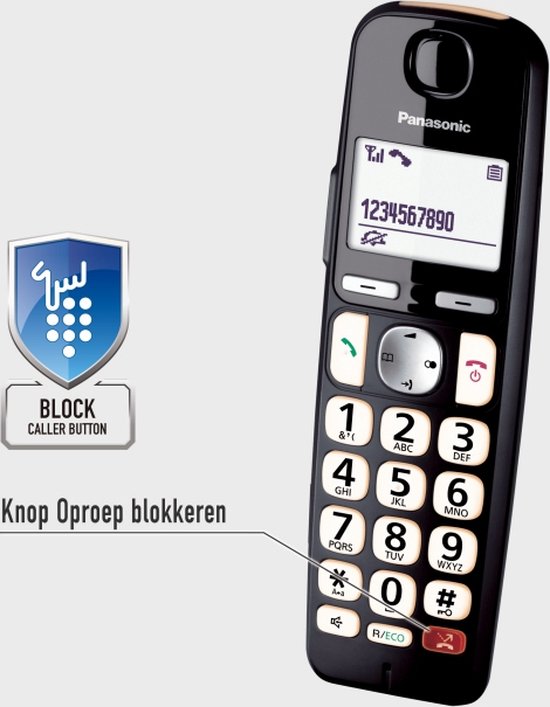 Panasonic KX-TGE260NLB telefoon DECT-telefoon antwoordapparaat Nummerherkenning Zwart foto 5