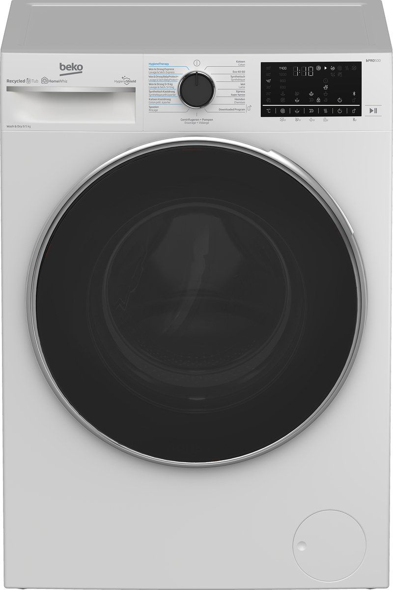 Beko B5DT510446W - AutoDose - RecycledTub™ - Was-droogcombinatie