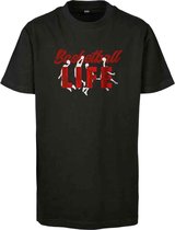 Mister Tee - Kids Basketball Life Kinder T-shirt - kids 122/128 - Zwart