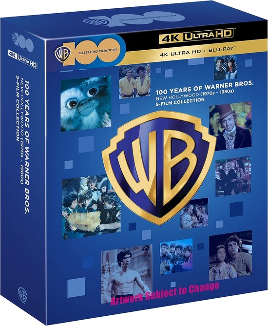 Foto: 100 years of warner bros new hollywood 5 film collection 1970s 1980s 4k uhd blu ray import