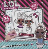 L.O.L. Surprise! Kleurboek - Roze / Zwart - Multicolor - 21 x 21 cm - 24 pagina's - Glitter colouring book