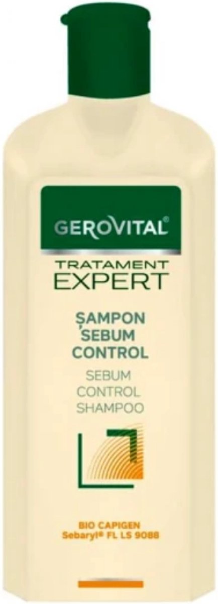 Gerovital Tratament Expert haar Sebum controle shampoo met Sebaryl en Bio-Capigen voor vettig haar - 250ml