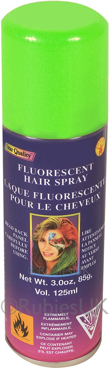 Rubies Haar verf/spray - groen - spuitbus - 125 ml - Carnaval