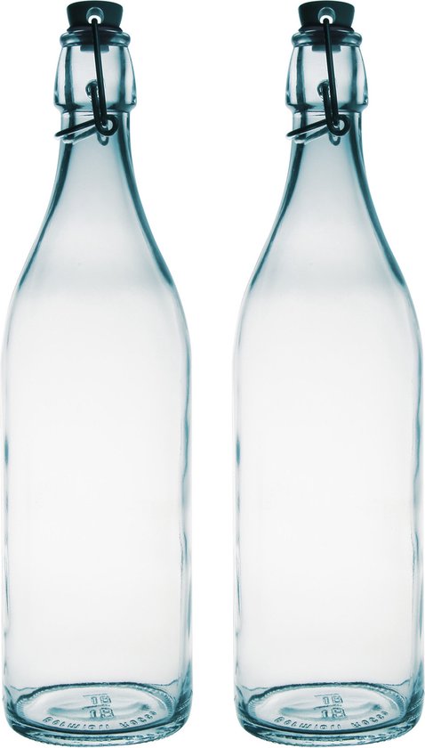 Les bouteilles en verre 1 litre 1000ml Huile de cuisson carré