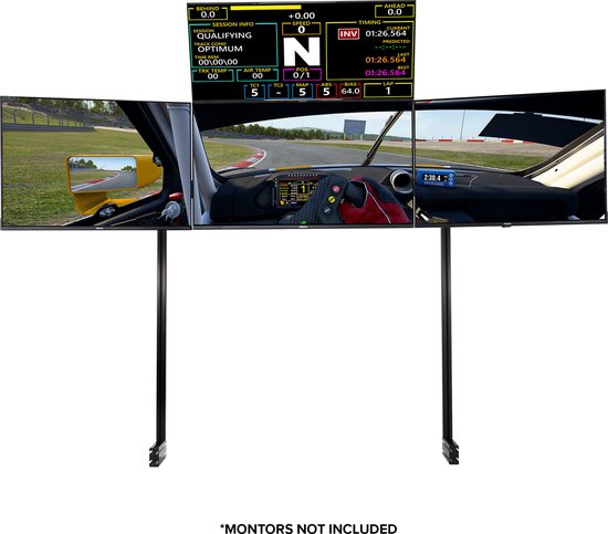 Next Level Racing - Elite Free Standing Quad Monitor Stand - Black van Next Level Racing — afbeelding 3