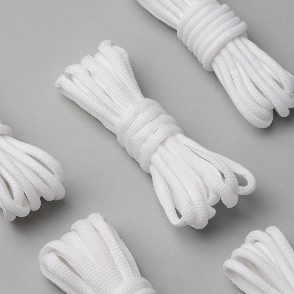 120cm Sneaker Ronde Veters - Rond - Round - White- Laces- Sneaker Veters -120cm -Kleur: Wit