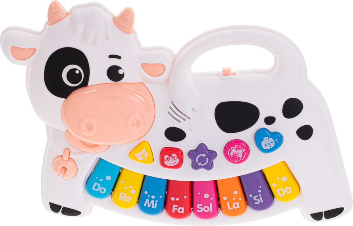 Jouet Musical Bébé avec Lumière et Animeaux Multicolore Instrument