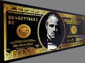 Plexiglas "The Godfather dollar" afmeting 160x70cm