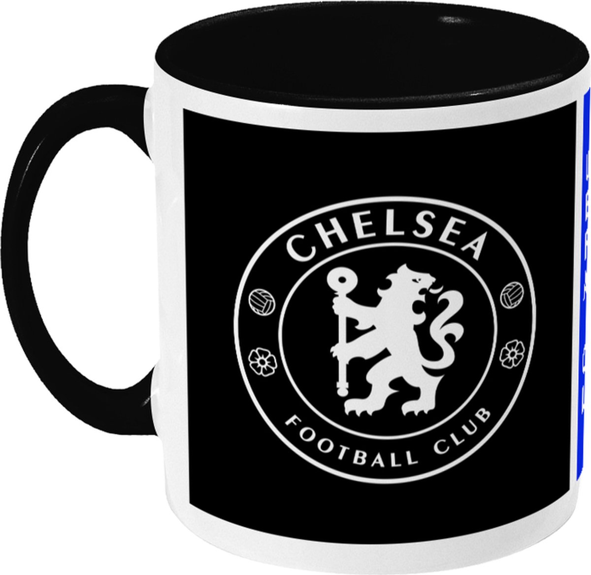 Chelsea Mok - Logo - Koffiemok - Londen - UEFA - Champions League - Voetbal - Beker - Koffiebeker - Theemok - Zwart - Limited Edition