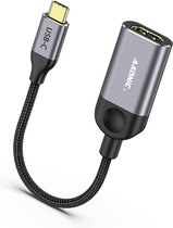 USB C naar HDMI Adapter - HDMI naar USB C kabel - Nylon braided - Alu - 4K Ultra HD