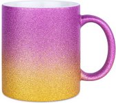 Mug Rose - Jaune Glitter 1 pièce - 330 ml