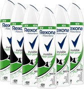 Rexona Deodorant Spray Invisible Fresh Power - 6 x 150ml. - Voordeelverpakking - MotionSense