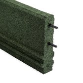 Opsluitband groen | 100x25x5cm | Gazonomranding | Gerecycled rubber | Lange levensduur