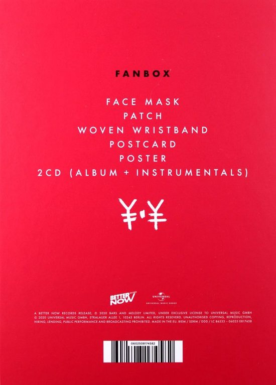 Sadboi, Bars & Melody CD (album) Muziek