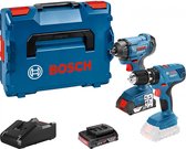 Bosch Blauw GSB 18V-21 + GDR 18V-160 | incl. 2x accu en lader | in L-boxx - 0615990L41