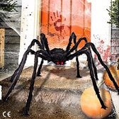 Halloween Decoratie - Enorme 150 cm Horror Spin voor Binnen en Buiten- Spinnen Halloween Decoratie Griezelig - Perfect voor Halloweenfeesten