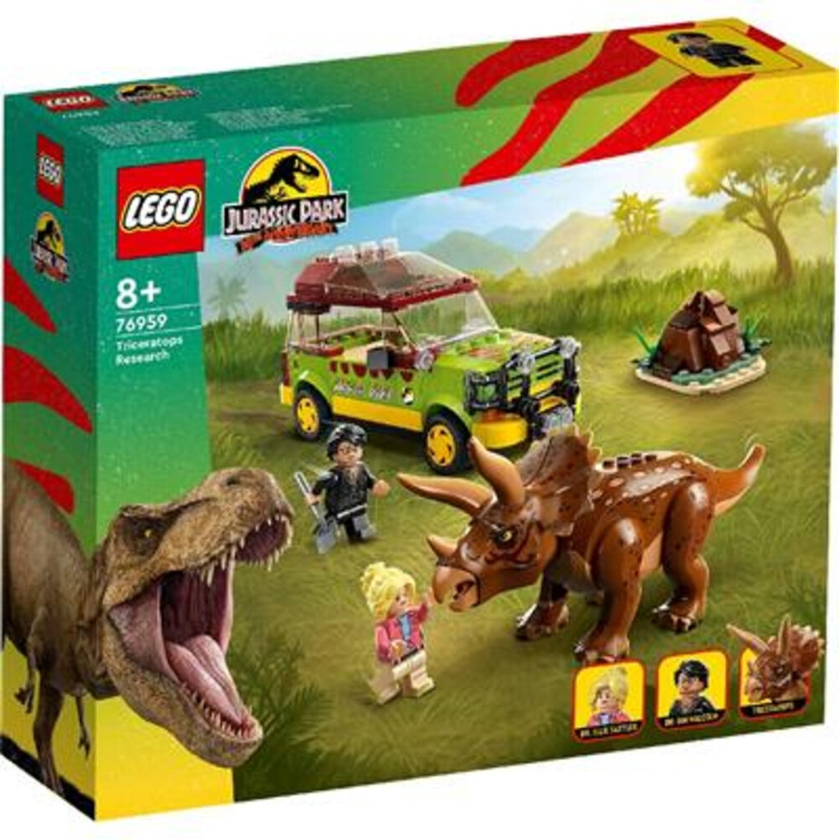 LEGO Jurassic World Jurassic Park Triceratops onderzoek Dinosaurus Speelgoed - 76959 - LEGO