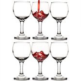 Bol.com Set van 6 kleine wijnglazen portglazen aperitiefglazen voor alle doeleinden. (225 ml) aanbieding