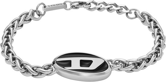 Diesel DX1469040 Heren Armband - Zilverkleurig