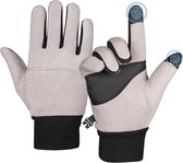U Fit One Cashmere Winter Handschoenen met Touch Screen - Outdoor Handschoenen - Thermo Gloves voor Dames en Heren - Anti Slip Palm - Grijs - Maat L