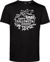 T-shirt kind Snoep of je leven | Halloween Kostuum Voor Kinderen | Halloween | Foute Party | Zwart | maat 140
