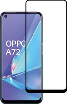 Smartphonica Oppo A72 full cover tempered glass screenprotector van gehard glas met afgeronde hoeken geschikt voor Oppo A72