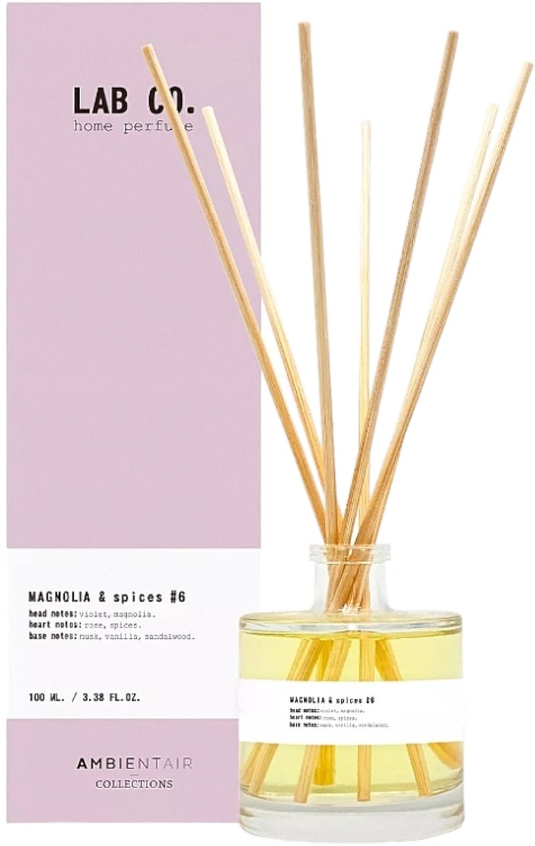 Lab Co. - Geurstokjes 'Magnolia & Spices' (100ml)