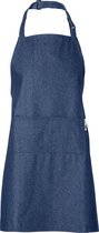 Chefs Fashion - Tablier de Cuisine - Tablier en Denim Bleu Moyen - 2 poches - Facilement réglable - 71 x 82 cm