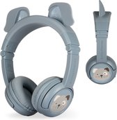 BuddyPhones PlayEars Koptelefoon kinderen - kinder Koptelefoon Draadloos – Volumelimiet 75/85/94 dB – 24 uur batterijduur - Honden oortjes