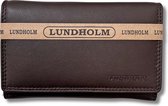 Lundholm portefeuille femme cuir marron - taille compacte portefeuille ménager femme cadeaux pointe - Série Lundholm Helsingborg | Design scandinave