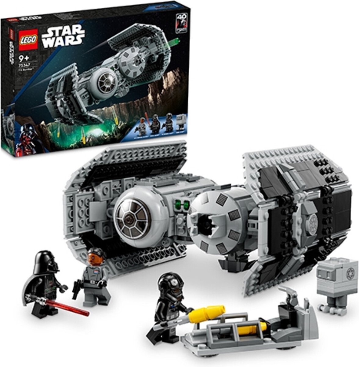 LEGO Star Wars TIE Bomber, Starfighter Modelbouwset met Darth Vader en Gonk Droid - 75347 — afbeelding 11