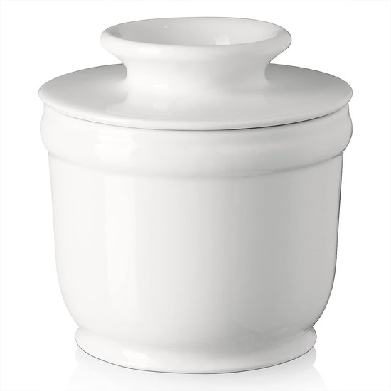 Beurrier, beurrier en céramique pour 6 oz de beurre, Français beurrier en  porcelaine -... | bol