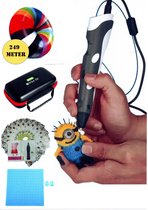 Stylo de dessin de bricolage avec écran Lcd Stylo 3D avec 30 couleurs 150  mètres Pla Filament Cadeau d'anniversaire de Noël pour enfant