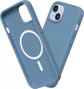 Geschikt voor Rhinoshield Solidsuit Apple iPhone 15 Plus Hoesje Geschikt voor Mag - Tide Blauw