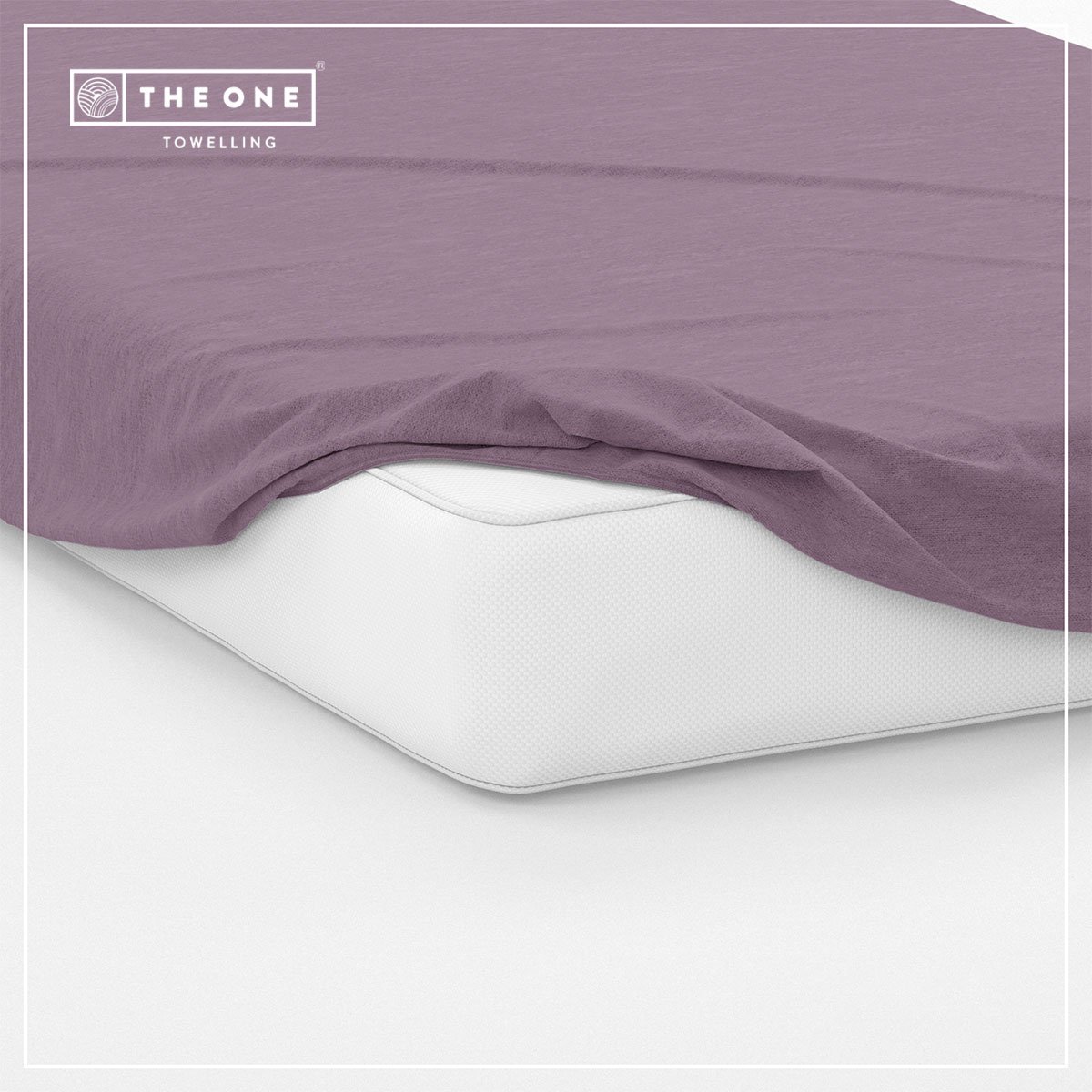 The One Bedding Hoeslaken - Lits-jumeaux - 160 x 220 cm - Katoen/Satijn - Pruim