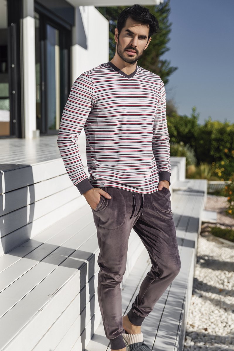 Barandi Casper Heren Pyjama Grijs XXL