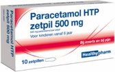 Healthypharm Paracetamol 500mg - 1 x 10 Zetpillen