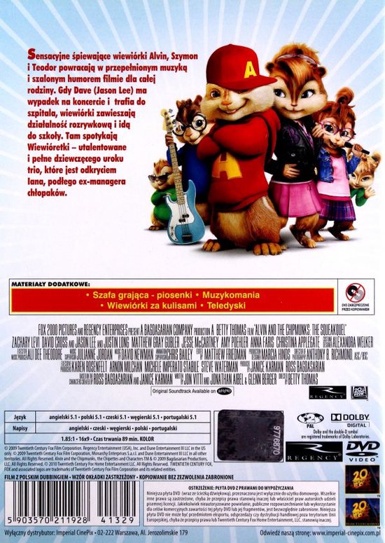 Alvin et les Chipmunks 2 [DVD] (DVD), Justin Long | DVD | bol