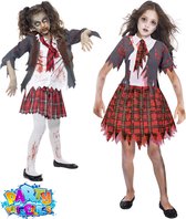 SMIFFYS - Déguisement d'Halloween d'écolière zombie pour enfants - 152/164 (13-15 ans) - Déguisements enfants