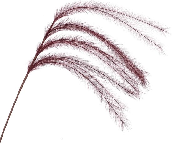 Fleurdirect Kunstbloem Feather - Polyester - Rood - 0 x 135 x 0 cm (BxHxD)