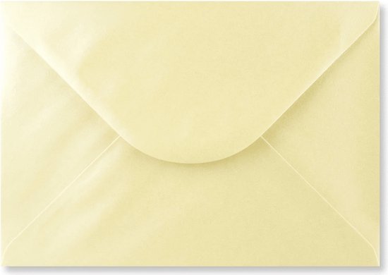 Metallic crème C5 enveloppen 16,2 x 22,9 cm 100 stuks